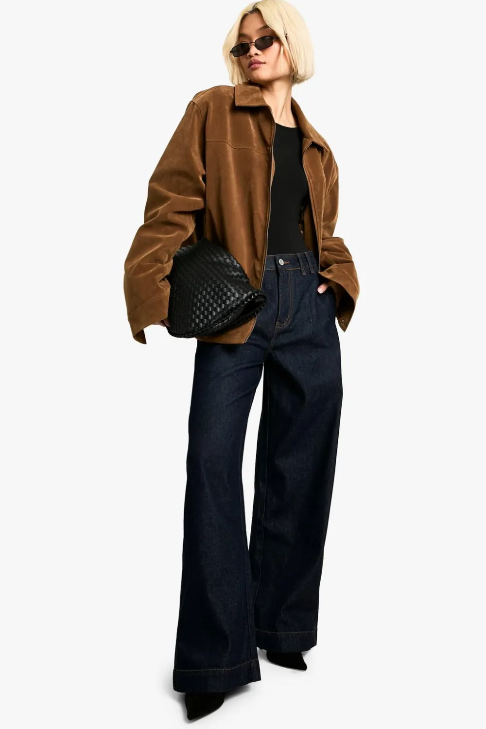 Jeans|Denim^Nasty Gal Hem Detail Wide Leg Jean |