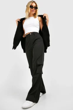 Pants^Nasty Gal High Waisted Tailored Cargo Trousers |