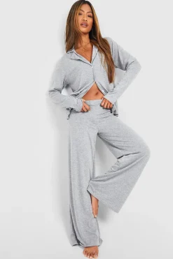 Sleepwear^Nasty Gal Jersey Wide Leg Pyjama Trouser |