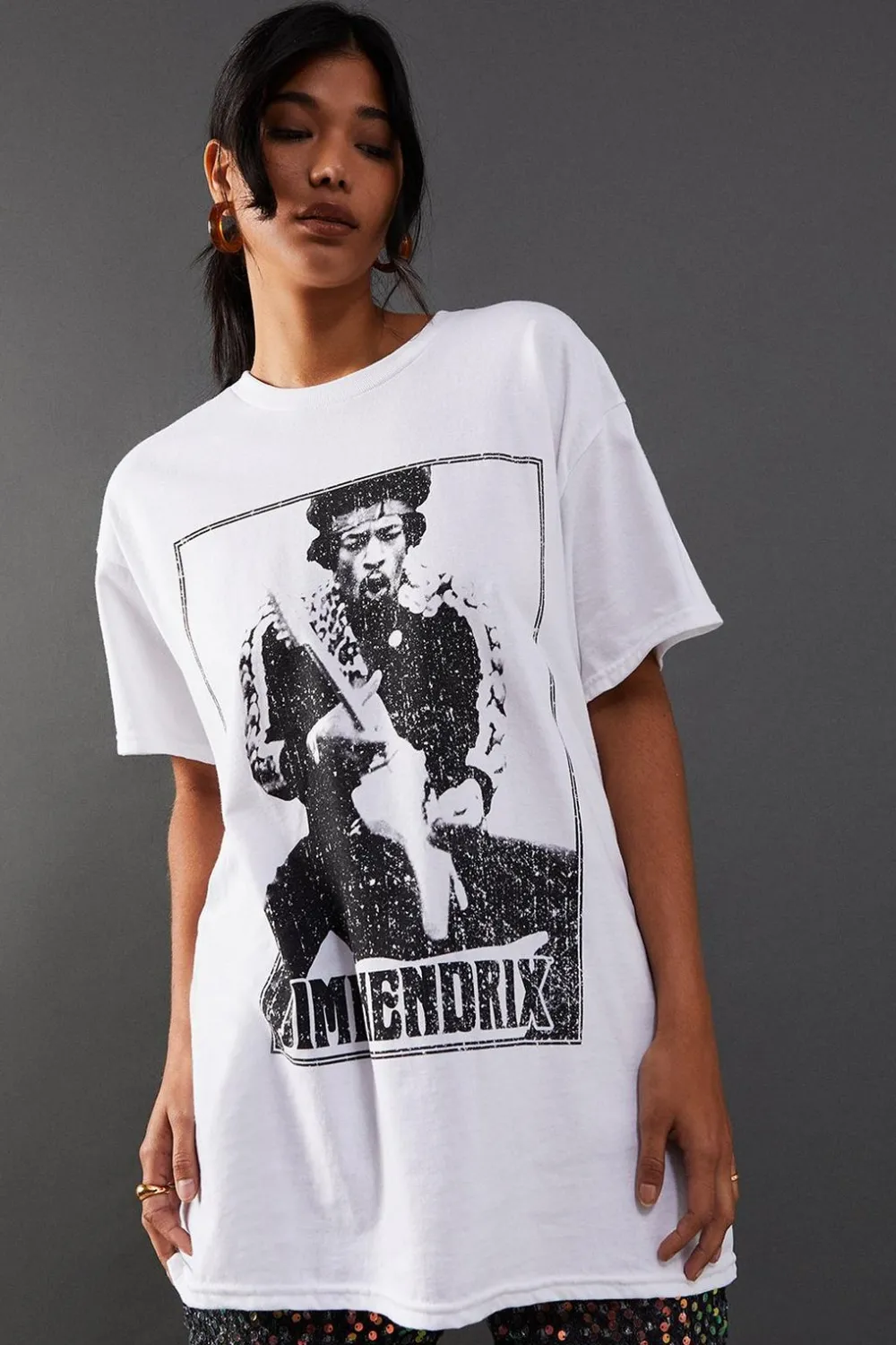Tops^Nasty Gal Jimmy Hendrix Band T Shirt |