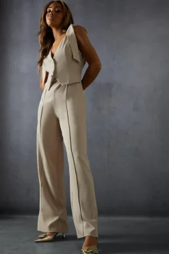 Heels^Nasty Gal Knot Detail Sling Back Low Heels |