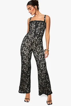 Jumpsuits|Jumpsuits^Nasty Gal Lace Corset Jumpsuit |