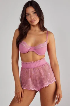 Lingerie^Nasty Gal Lace Underwire bra and Short Set |