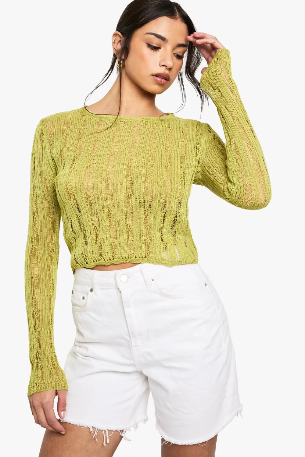 Tops^Nasty Gal Ladder Detail Jumper |