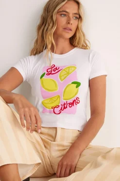 T-shirts|T-shirts^Nasty Gal Lemon Graphic Baby T-Shirt |