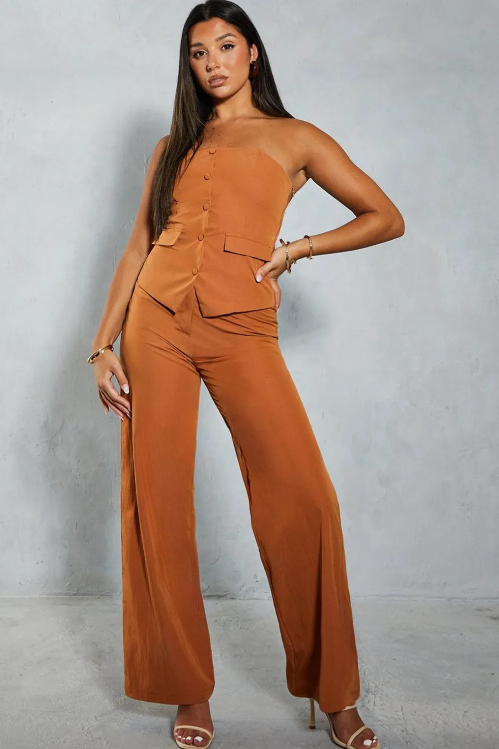 Pants^Nasty Gal Lightweight Woven Tailored Straight Leg Trouser |