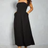 Dresses^Nasty Gal Linen Look Bandeau Maxi Dress |