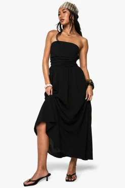 Dresses^Nasty Gal Linen Look Bandeau Midaxi Dress |