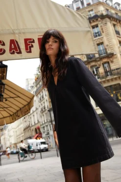 Denim|Denim^Nasty Gal Long Sleeve Denim Smock Dress |