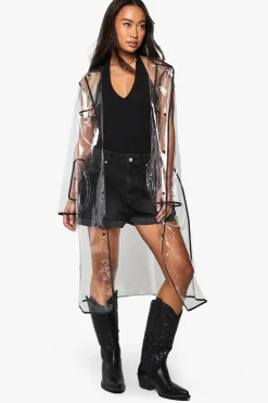 Coats^Nasty Gal Longline Transparent Festival Mac |