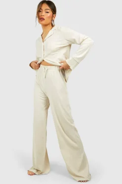 Sleepwear^Nasty Gal Loungewear Tie Waist Wide Leg Trousers |