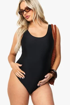 Swimwear^Nasty Gal Maternity Ruched Bump Support Swimsuit |