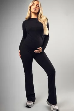 Pants^Nasty Gal Maternity Supersoft Sculpt Bump Support Yoga Flares |