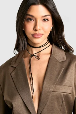 Jewelry^Nasty Gal Multi Tie Bow Choker Necklace |