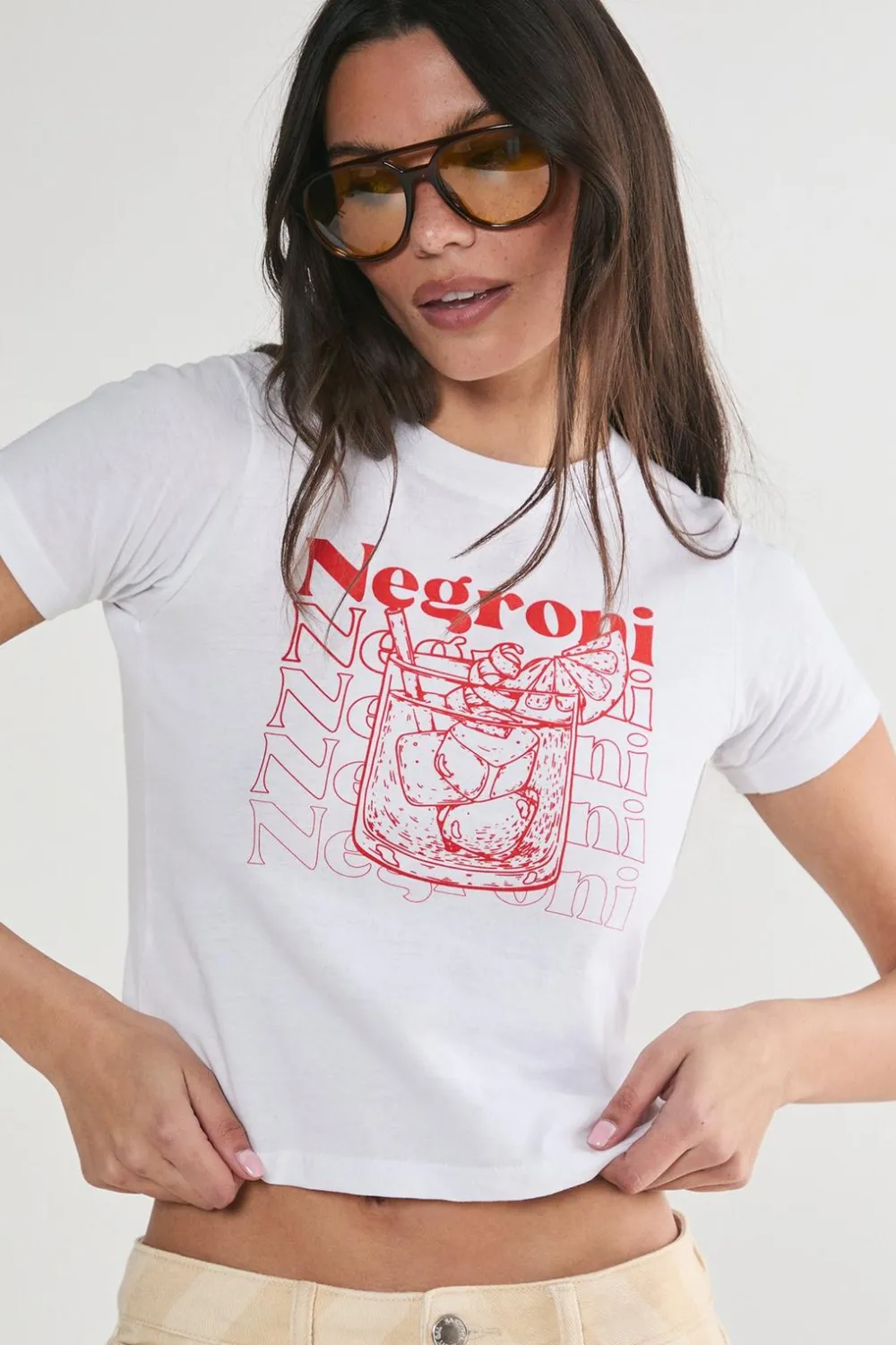 T-shirts|T-shirts^Nasty Gal Negroni Graphic Baby T-Shirt |