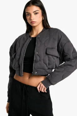 Jackets^Nasty Gal Onion Quilt Bomber Jacket |