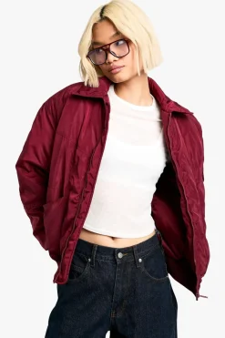 Jackets^Nasty Gal Oversized Bomber Jacket |