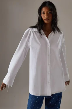 Tops^Nasty Gal Oversized Bow Back Shirt |