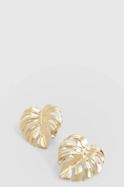 Jewelry^Nasty Gal Oversized Leaf Detail Stud Earring |