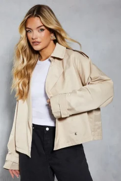 Coats^Nasty Gal Oversized Short Trench Coat |