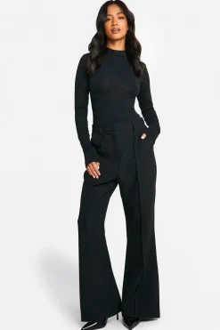 Suits & Tailoring|Suits & Tailoring^Nasty Gal Petite Essential Flare Leg Tailored Trousers |