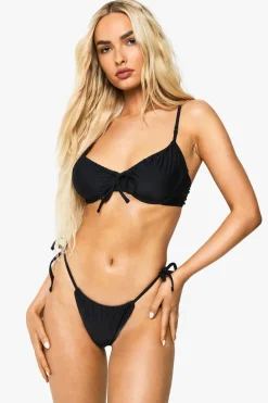 Bikinis|Swimwear^Nasty Gal Petite Swimwear Essentials Ruched Tie Side Brief |