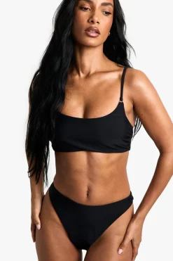 Bikinis|Swimwear^Nasty Gal Petite Swimwear Essentials Crop Bikini Top |