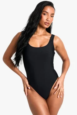 Swimsuits|Swimwear^Nasty Gal Petite Swimwear Essentials Square Neck Swimsuit |