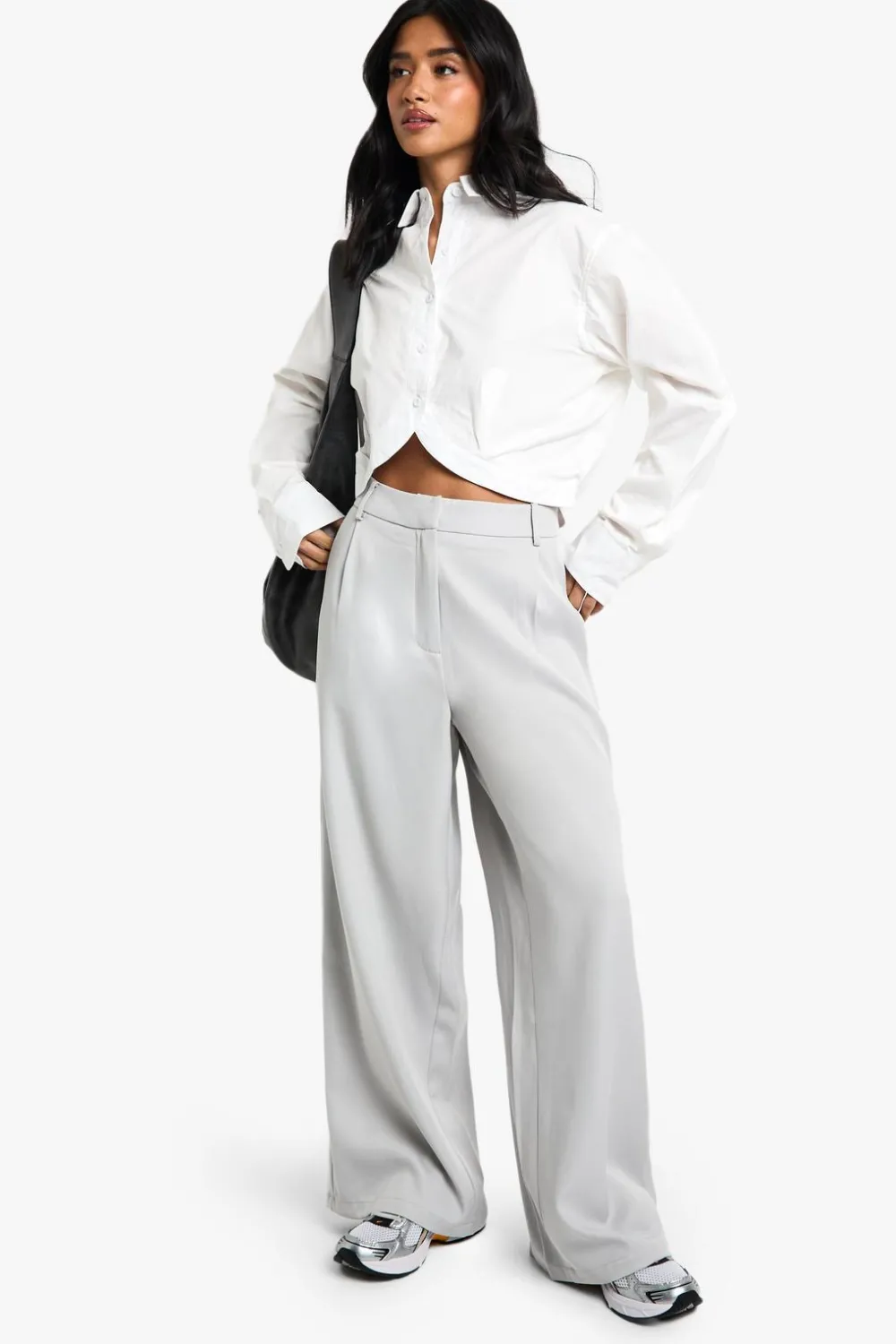 Suits & Tailoring|Suits & Tailoring^Nasty Gal Petite Tailored Wide Leg Trousers |