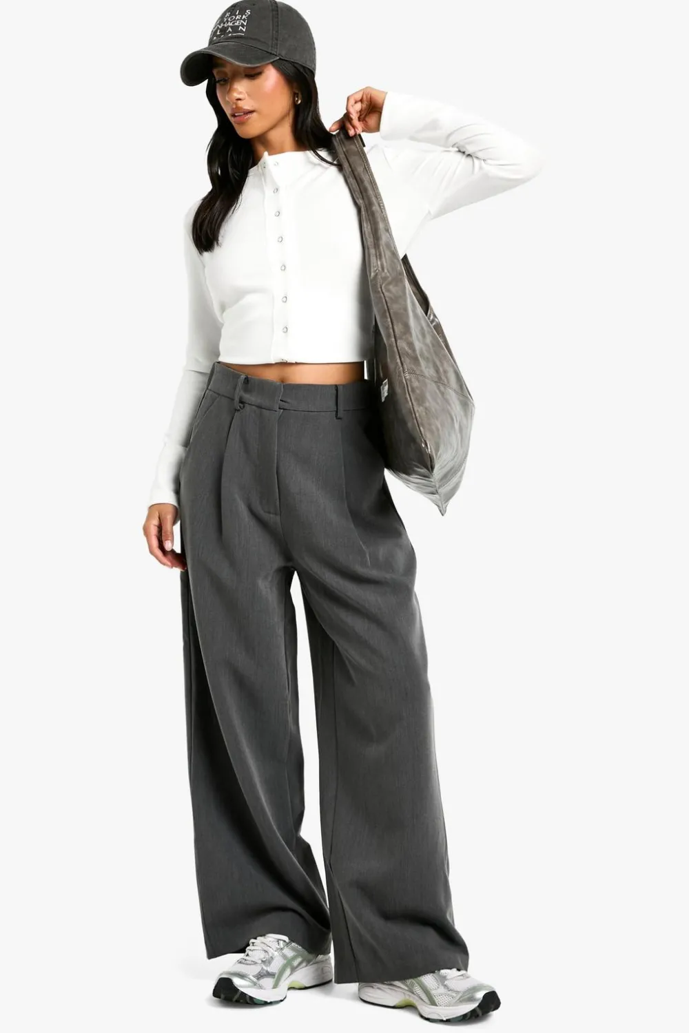 Suits & Tailoring|Suits & Tailoring^Nasty Gal Petite Wide Leg Tailored Trousers |