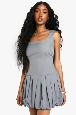 Dresses^Nasty Gal Pleated Puffball Mini Dress |