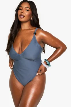 Swimwear^Nasty Gal PLUS BEAD TRIM SWIMSUIT |