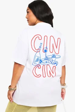 Tops^Nasty Gal PLUS CIN CIN OVERSIZED T-SHIRT |