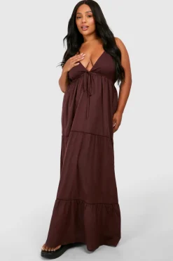 Crochet^Nasty Gal Plus Cotton Crochet Trim Maxi Dress |