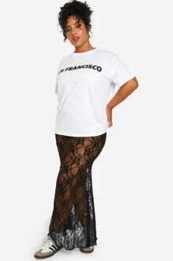 Skirts|Skirts^Nasty Gal Plus Lace Maxi Column Skirt |