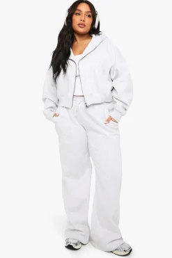 Pants^Nasty Gal Plus Long Drawcord Wide Leg Joggers |