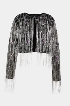 Sequin Outfits|Going Out Jackets^Nasty Gal Plus Moon And Star Sequin Tassel Jacket |