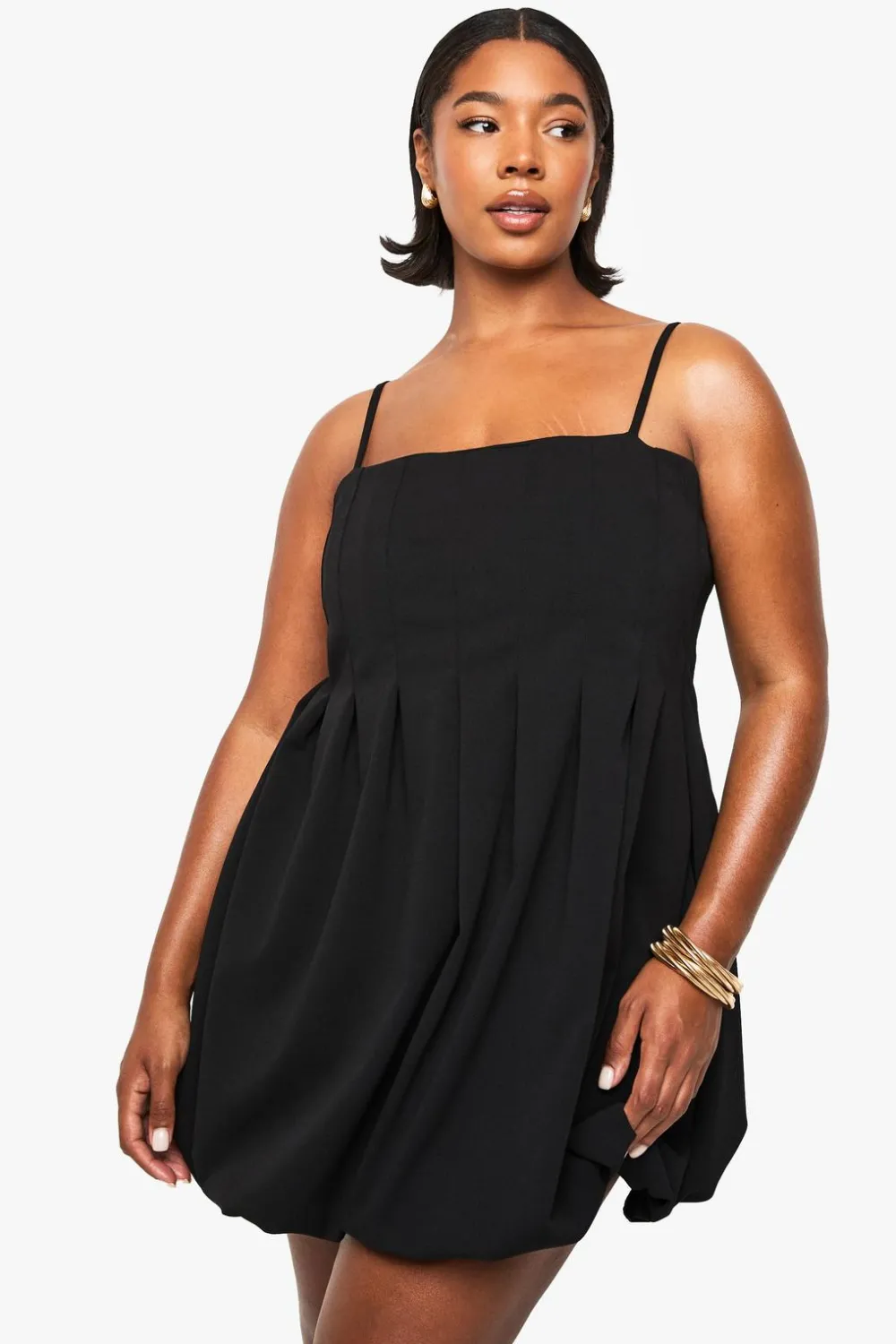 Dresses^Nasty Gal PLUS PANELLED PUFFBALL MINI DRESS |