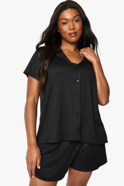 Sleepwear^Nasty Gal Plus Short Sleeve & Short PJ Set |