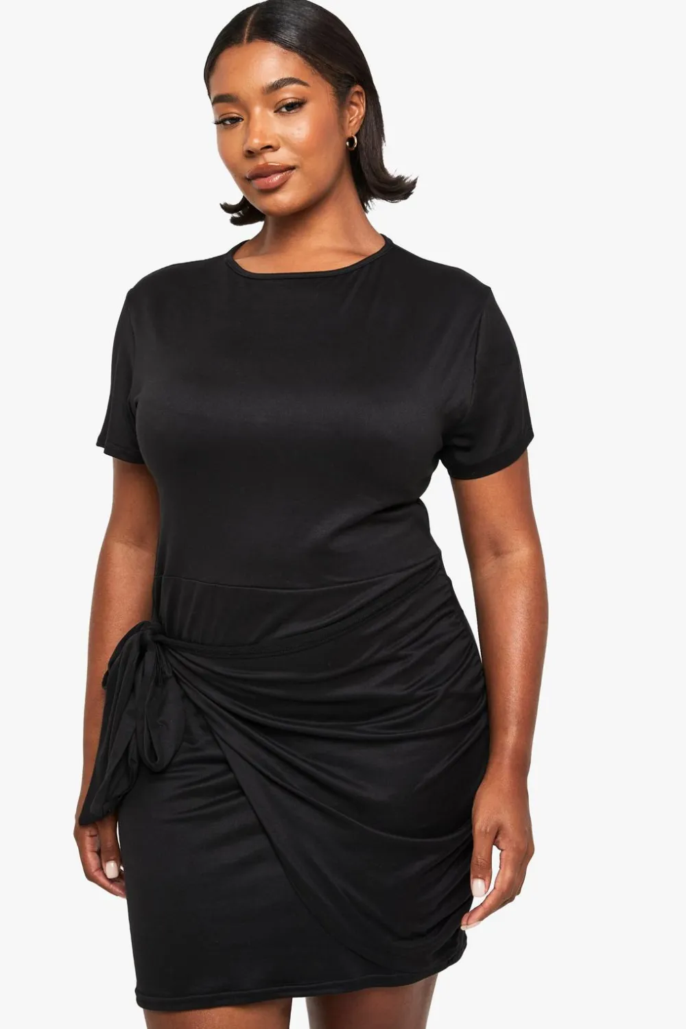 Dresses^Nasty Gal Plus wrap t-shirt dress |
