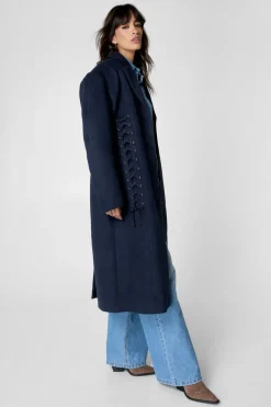 Coats^Nasty Gal Premium Corseted Detail Tailored Coat |