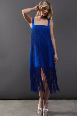 Fringing|Dresses^Nasty Gal Premium Fringe Cami Mini Dress |