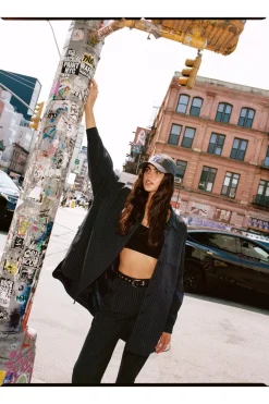 Stripes|Suits & Tailoring^Nasty Gal PREMIUM PINSTRIPE TAILORED SHACKET |