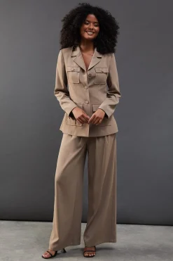 Pants^Nasty Gal Premium Super Wide Leg Fluid Trousers |