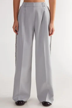 Pants^Nasty Gal Premium Tailored Chain Trim Trouser |