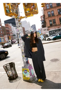 Stripes|Going Out Pants^Nasty Gal PREMIUM TAILORED PINSTRIPE WIDE LEG PANT |