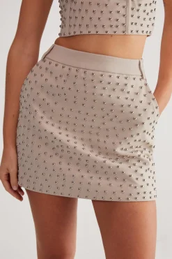 Skirts|Skirts^Nasty Gal Premium Tailored Studded Mini Skirt |