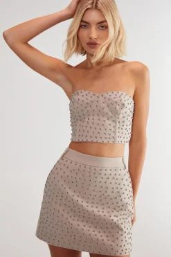 Bralettes|Bralettes^Nasty Gal Premium Tailored Studded Bralet |