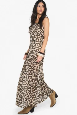 Dresses^Nasty Gal Printed Chiffon Bandeau Maxi Dress |
