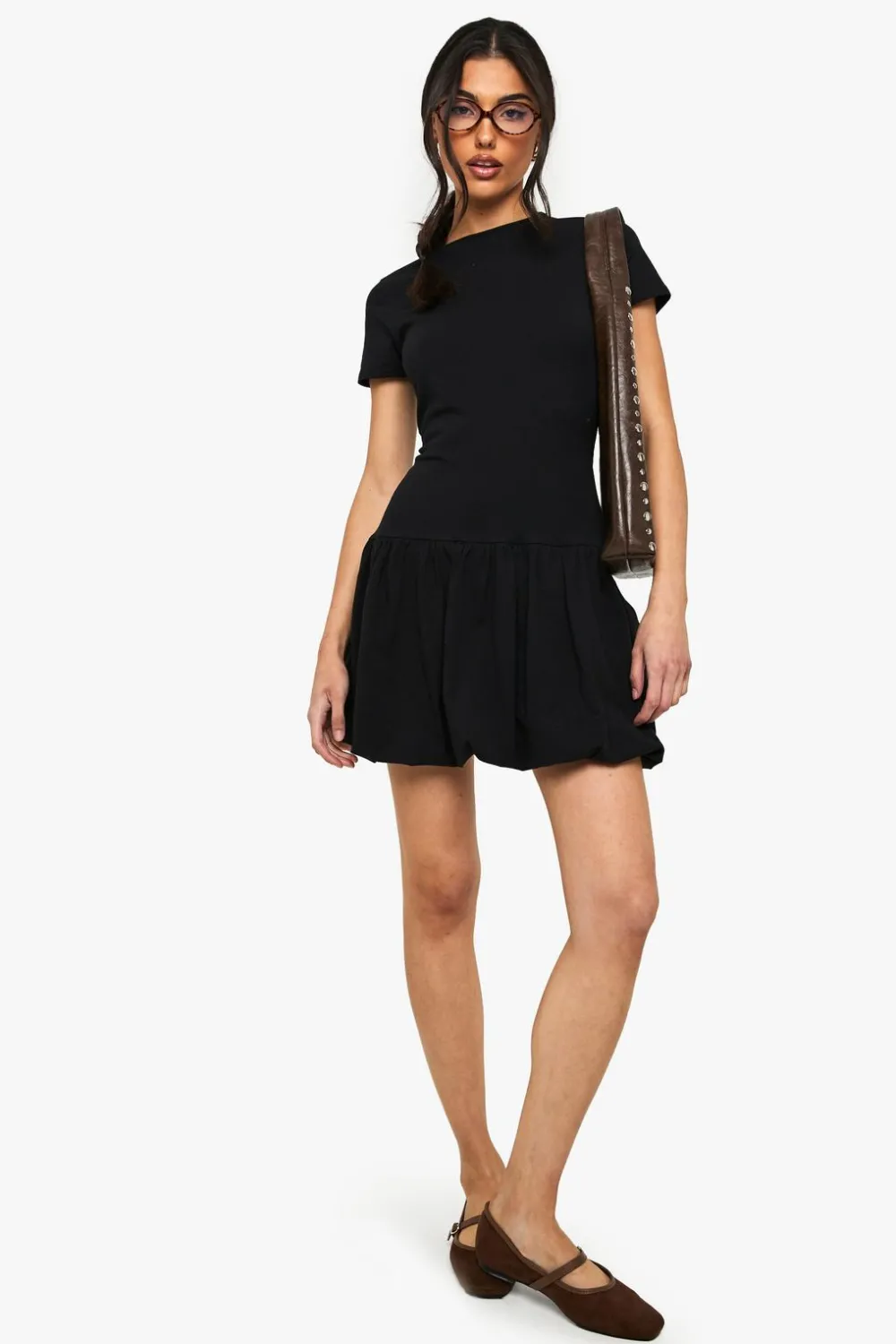 Dresses^Nasty Gal Puff Ball Hem T-shirt Dress |